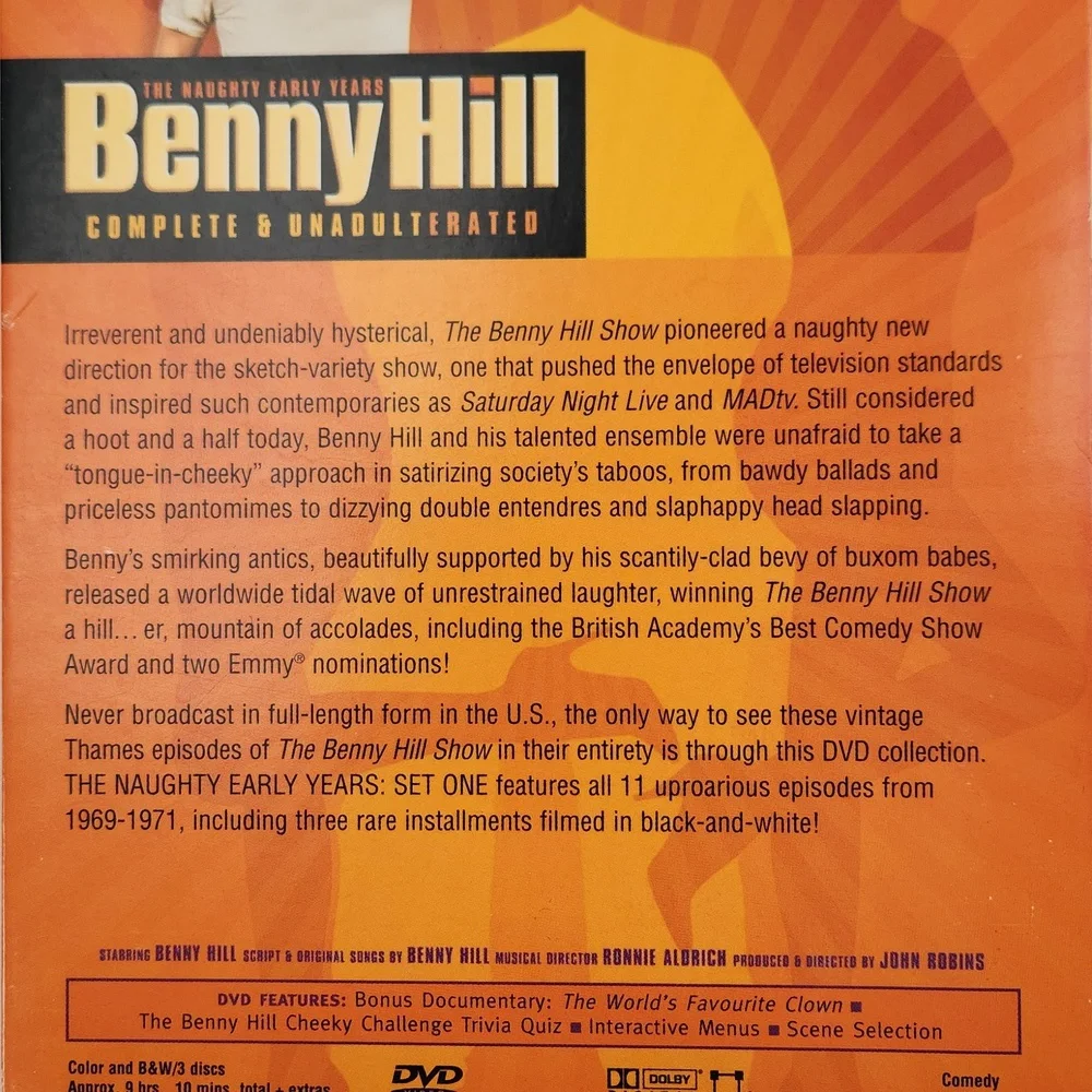 BENNY HILL The Naughty Early Years Complete and Unadulterated 3 DVD set - Picture 16 of 17
